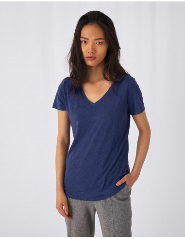 BetC-TW058-Womens V-Neck Triblend T-Shirt